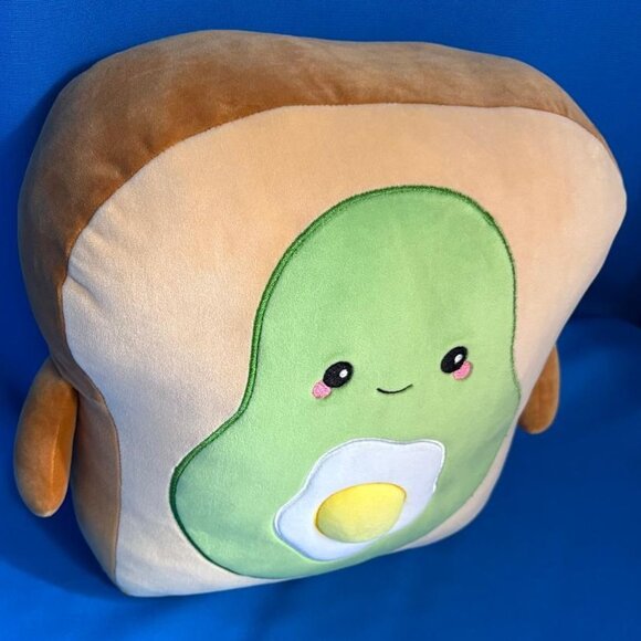 BOGD BUNDLE OFFER ADORABLE LARGE SMOOCHY PALS AVOCADO TOAST W/ EGG PLUSH TOY - Picture 15 of 16